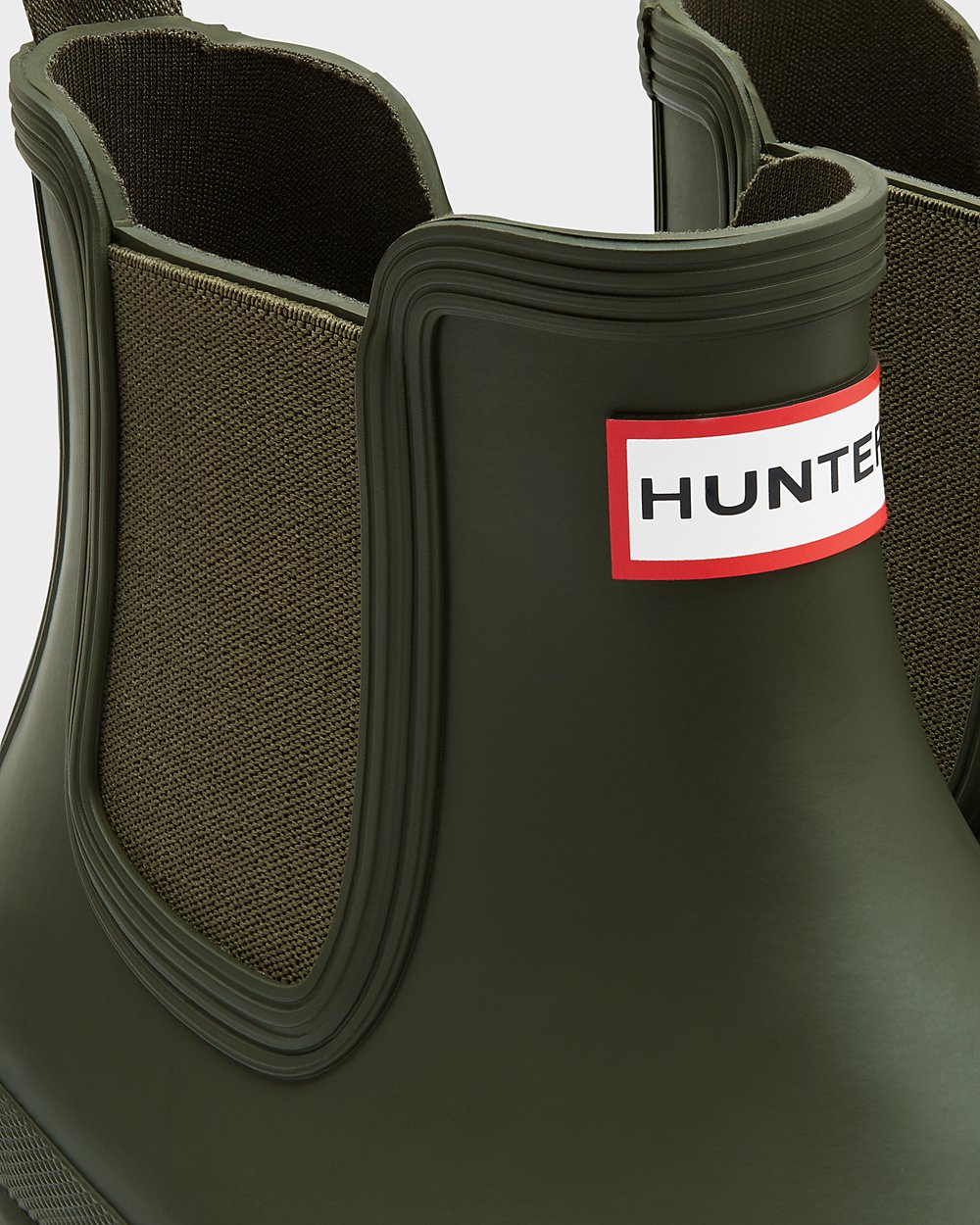 Mens Chelsea Boots - Hunter Original (78AOXHNBZ) - Dark Olive